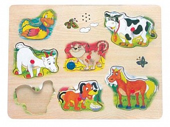 Hrací puzzle zvířátka