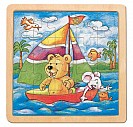 Puzzle deska medvěd+myška 