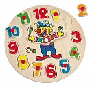 Puzzle hodiny malé s klaunem