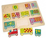 Puzzle vlak s čísly
