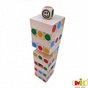 Věž Jenga mini barevná